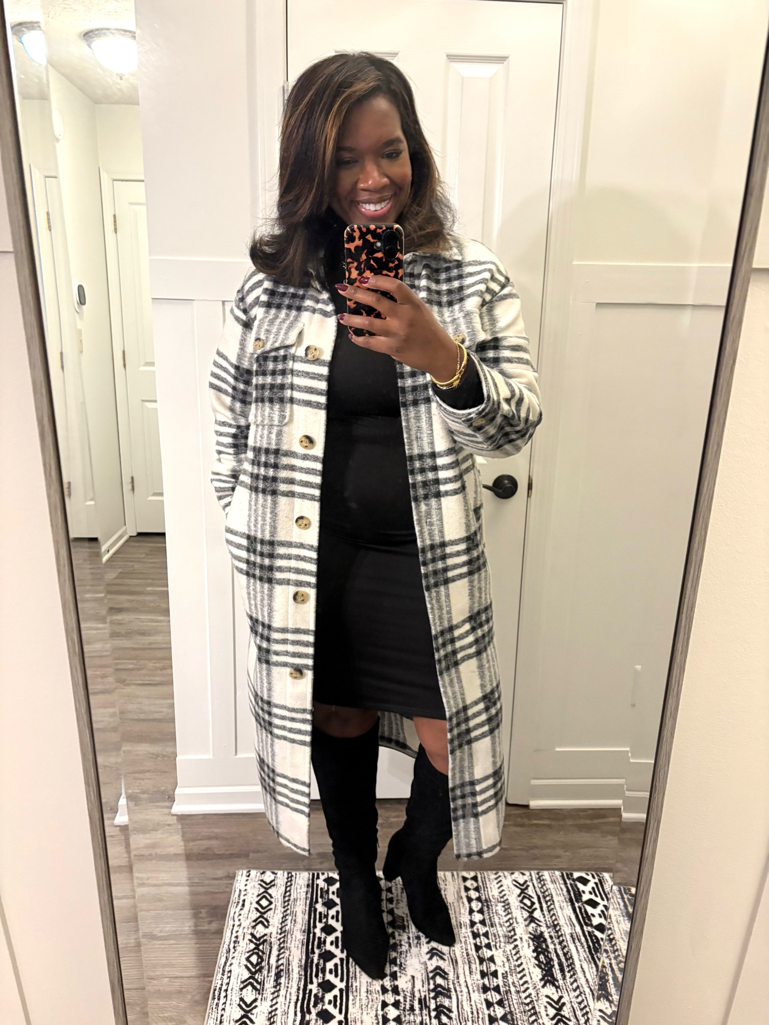 Winter shacket and dress outfit idea

#LTKStyleTip #LTKMidsize #LTKSeasonal