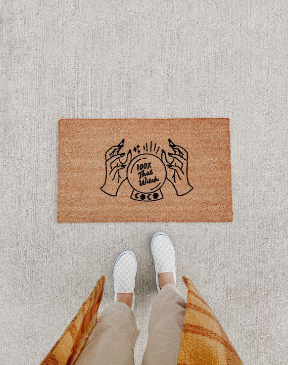 100% That Witch Doormat  Fall Decor  Witch Doormat  Cute - Etsy | Etsy (US)