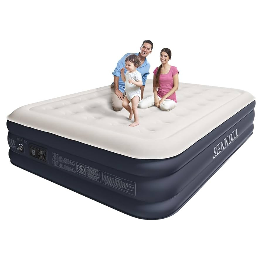 Air Mattress Queen with Built in Pump - 2 Mins Quick Self Inflatable,16"/650lbs Max Blow Up Bed, ... | Amazon (US)