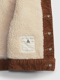 Baby Sherpa-Lined Corduroy Jacket | Gap (US)