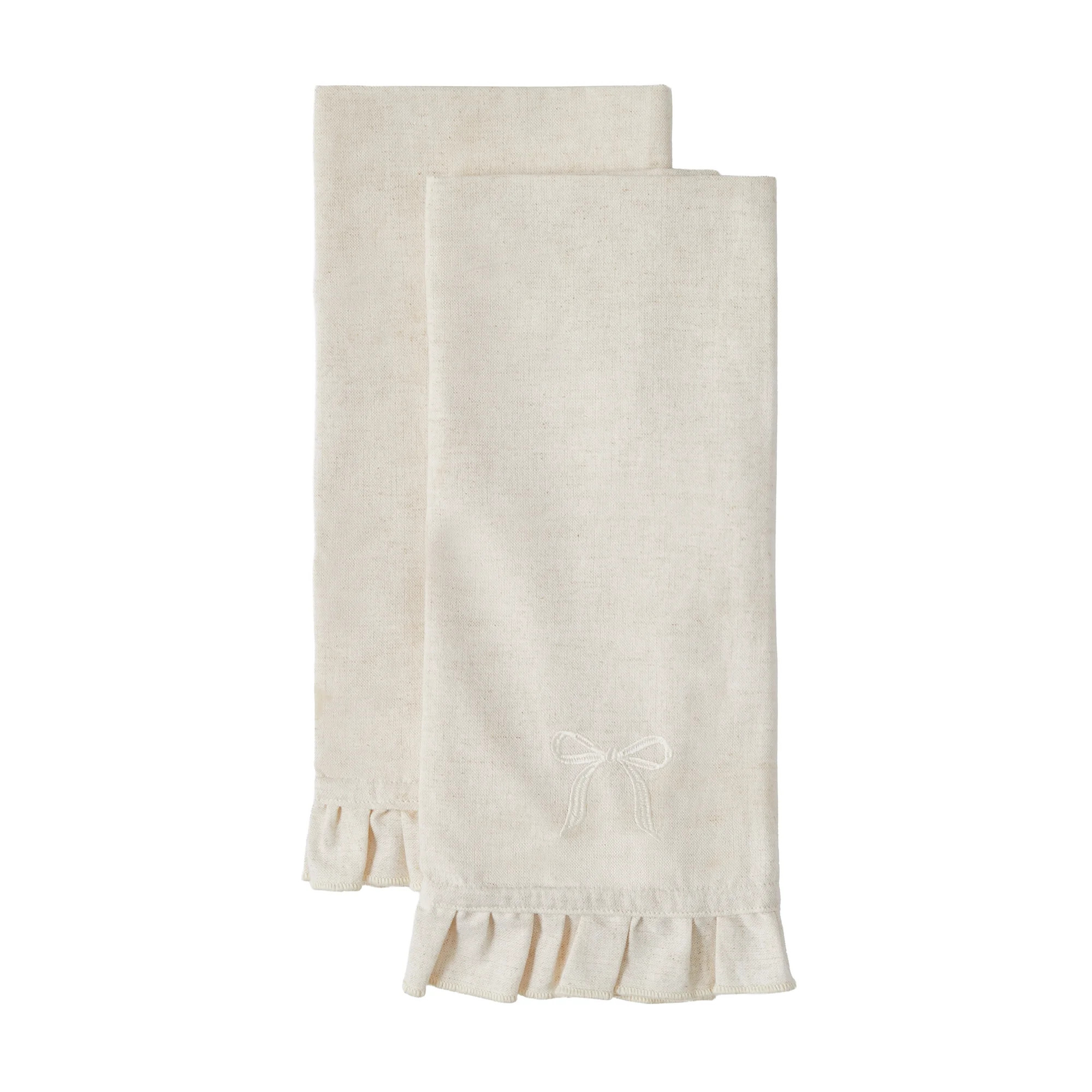 Fraiche Ruffle Tea Towels 2-Pack | Walmart (CA)