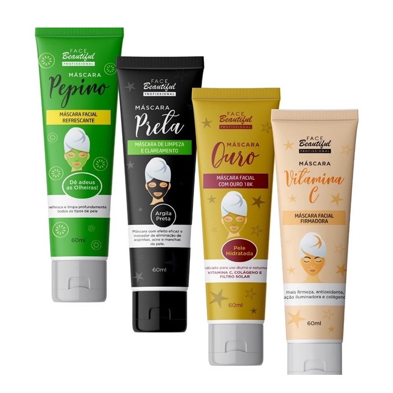 Máscara Facial Bisnaga Face Beautiful 50ml | Shopee (BR)