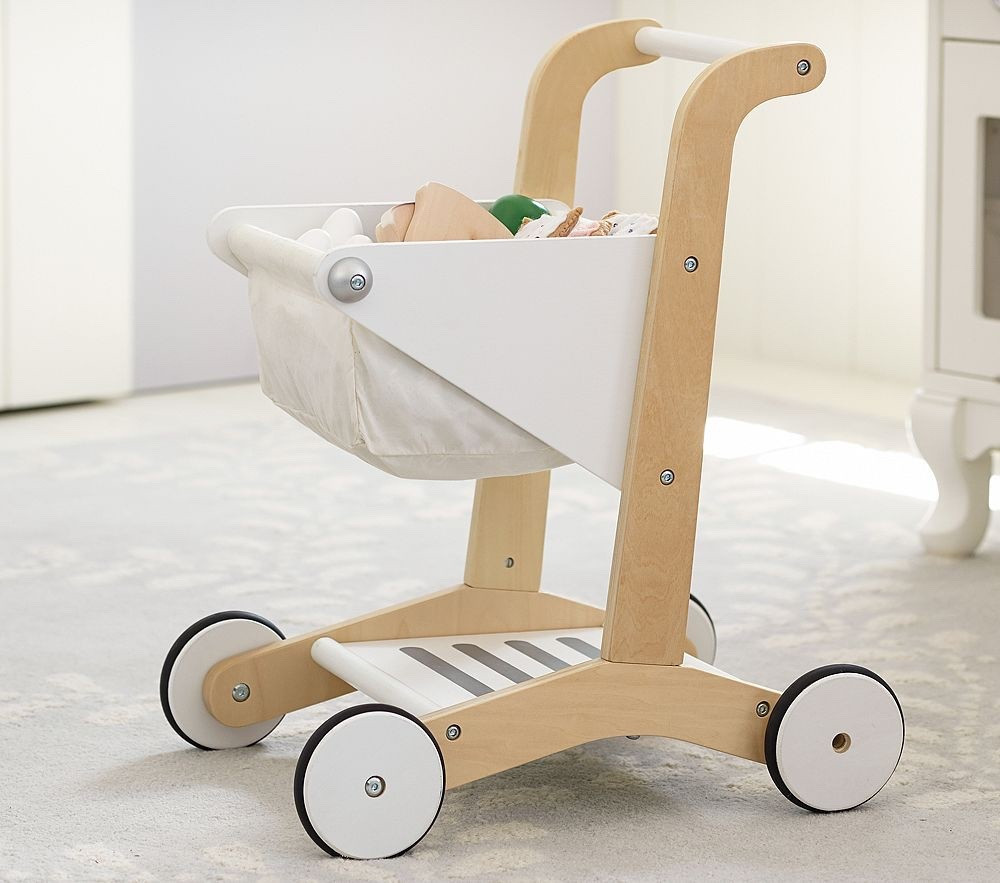 Playtime, but make it aesthetic 🤍 This wooden market cart is one of my favorite additions to the playroom timeless, neutral, and toddler-approved. 