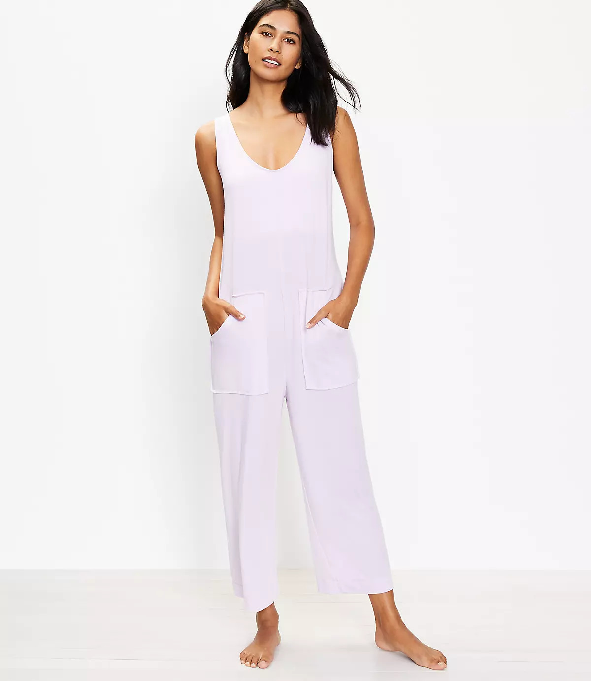Luxe Knit Pocket Pajama Romper | LOFT