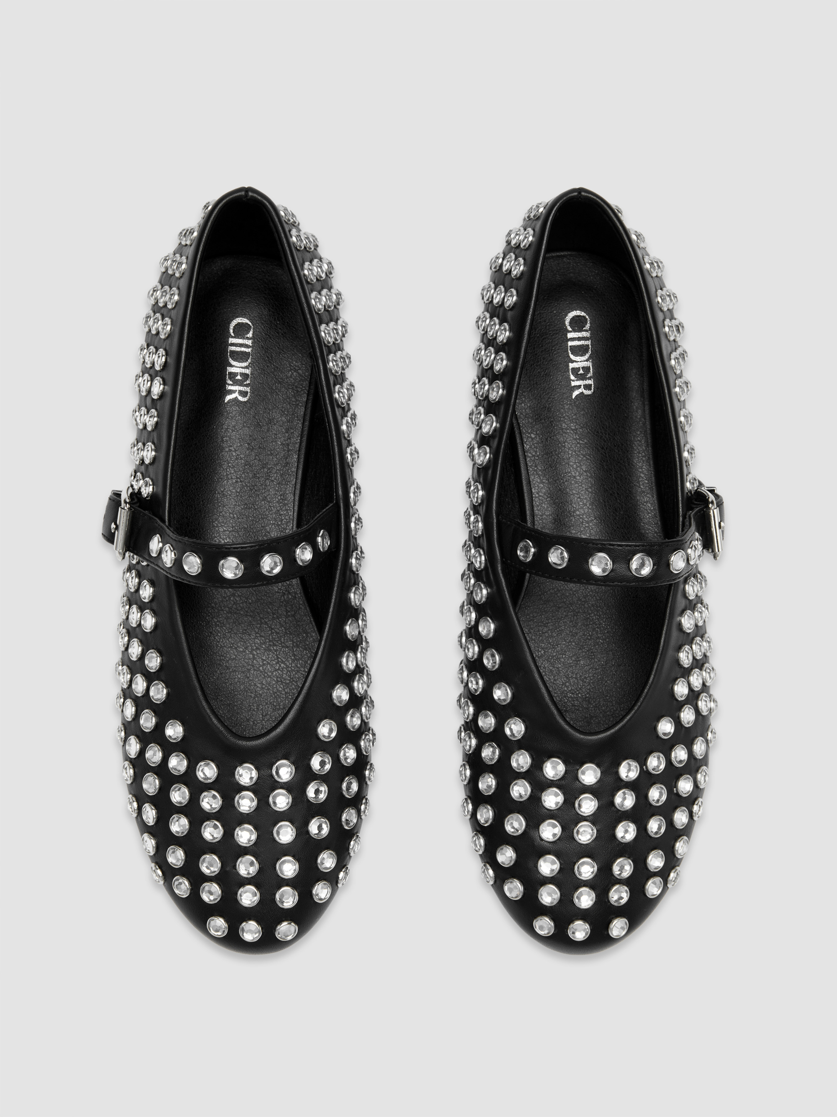 CRYSTAL-EMBELLISHED BALLET FLATS For Daily Casual Date Wedding | Cider