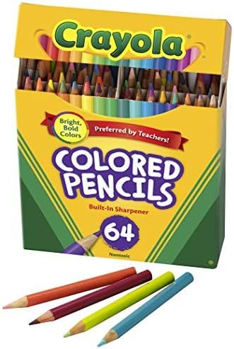Amazon.com: Crayola Mini Colored Pencils (Colors may vary), Coloring Supplies for Kids, 64 Count,... | Amazon (US)