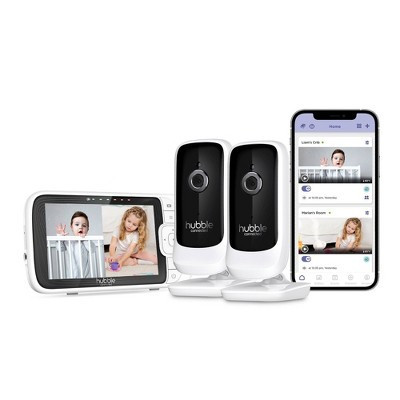 Hubble Connected Nursery Pal Link Premium 5" Smart Twin Baby Monitor | Target