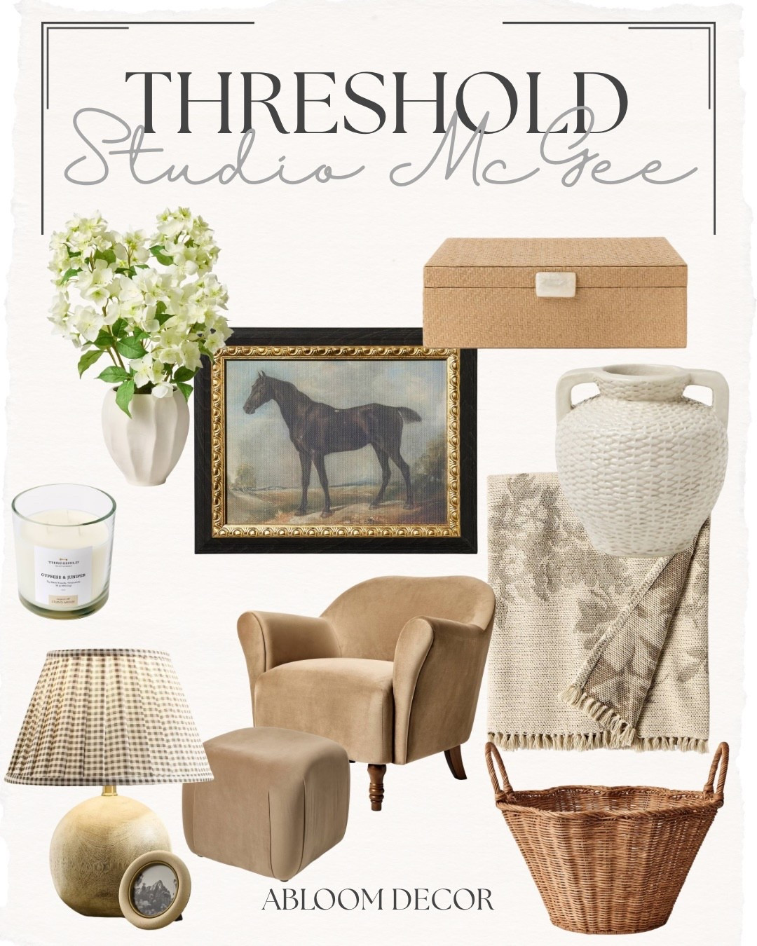 This collage is full of cozy, neutral home decor pieces that make a space feel warm and pulled together without trying too hard. I love how the textures mix—woven accents, soft fabrics, and those pretty decorative details that make a room feel more styled. 

#LTKHome