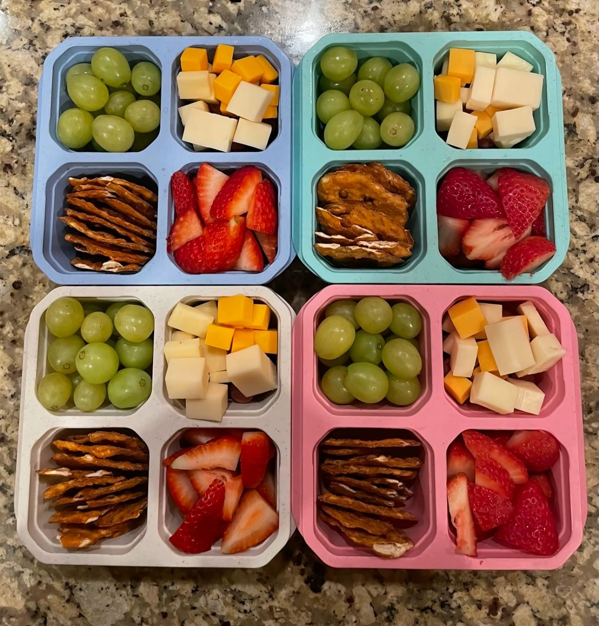 Snackle Box but Make It Mini 🍓🧀
These little snack trays save my life on busy mom days—perfect for school, road trips, or just keeping the kids from raiding the pantry every 10 minutes. I fill them with fruit, cheese, pretzels, and boom: peace in the kingdom 👑

📌 Linked the trays
💗 BPA-free, dishwasher safe, and toddler-approved

#ltkhome #ltkfamily #snackideas #momhacks #bentobox #easykidssnacks #momlife #toddlermeals #lunchideas #snacktray #backtoschool #ltkkids #ltkapproved

#LTKHome #LTKFamily #LTKKids