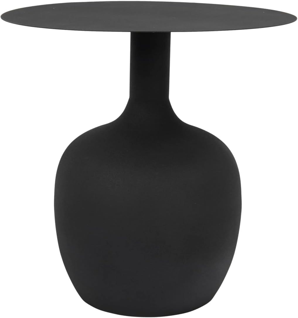 Creative Co-Op Metal Textured, Black, KD Table, 18 in x 18 in x 18 in | Amazon (US)