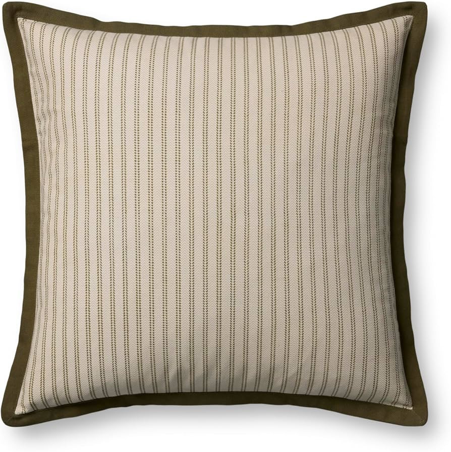 Loloi Magnolia Home Meredith PMH0080 Green/Ivory Cover w/Poly Pillow | Amazon (US)