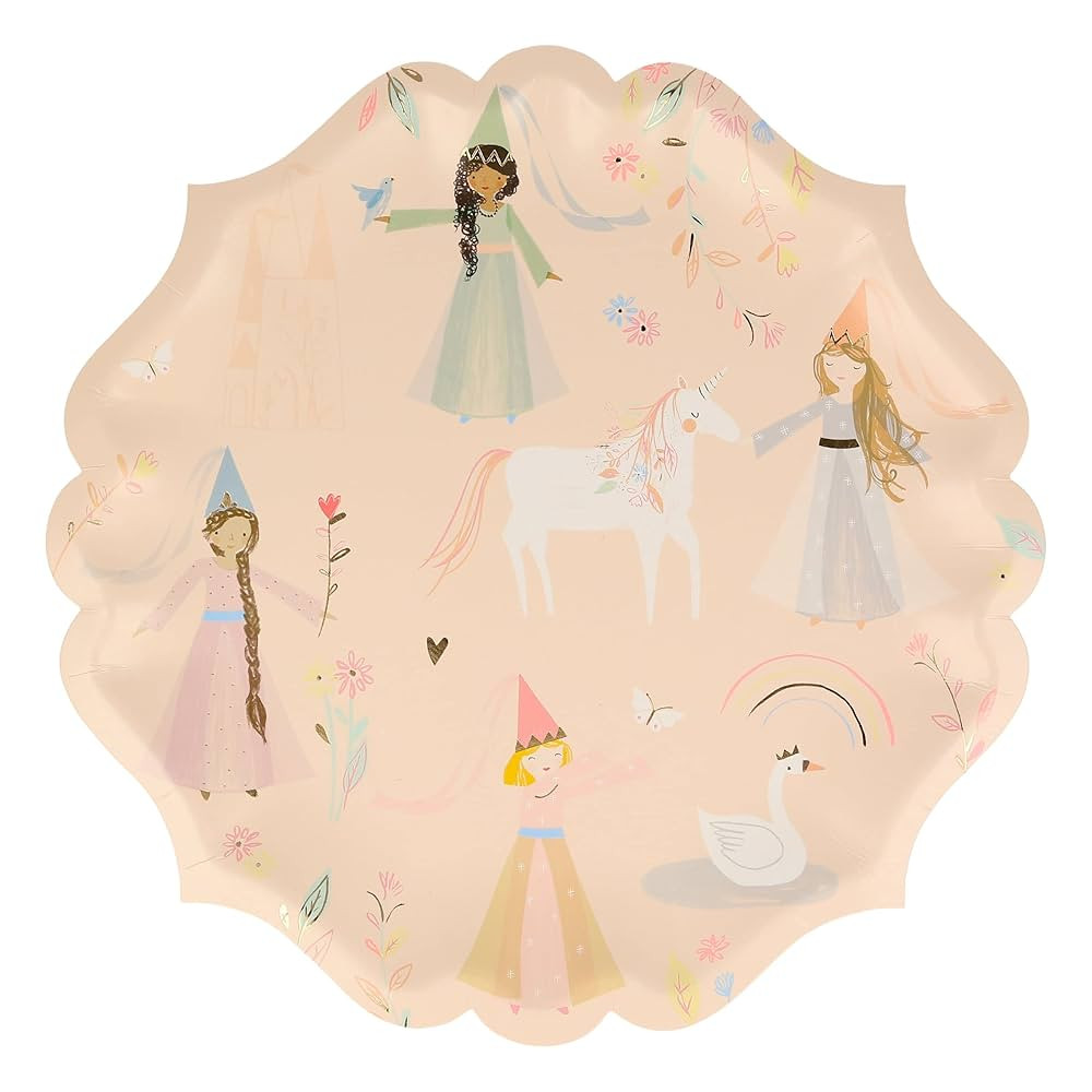 Meri Meri Princess Large Plates (Pack of 8) | Amazon (US)