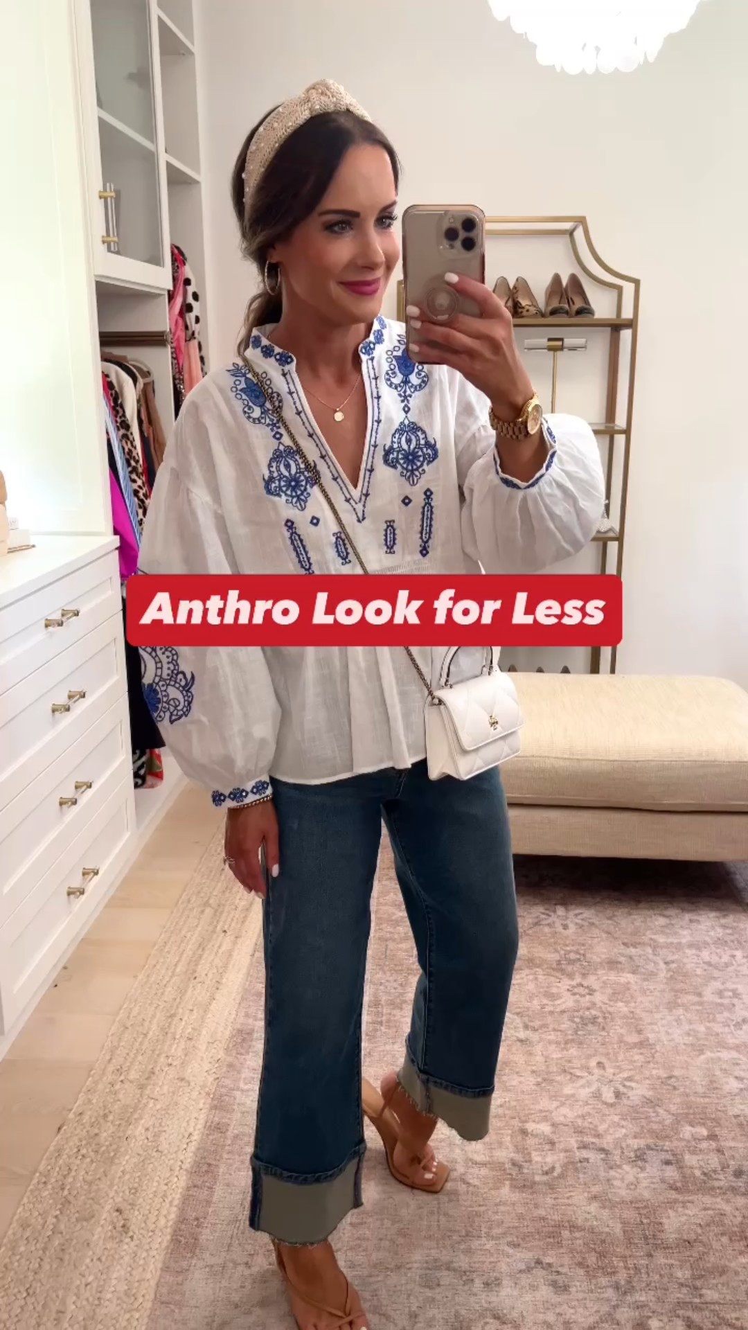 Loving this new top & cuffed jeans! More colors too! 