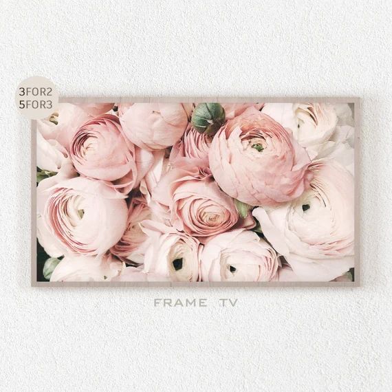 Samsung Frame TV Art Spring Flower Rose Wall Art Samsung Art | Etsy | Etsy (US)