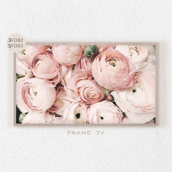 Samsung Frame TV Art Spring Flower Rose Wall Art Samsung Art | Etsy | Etsy (US)