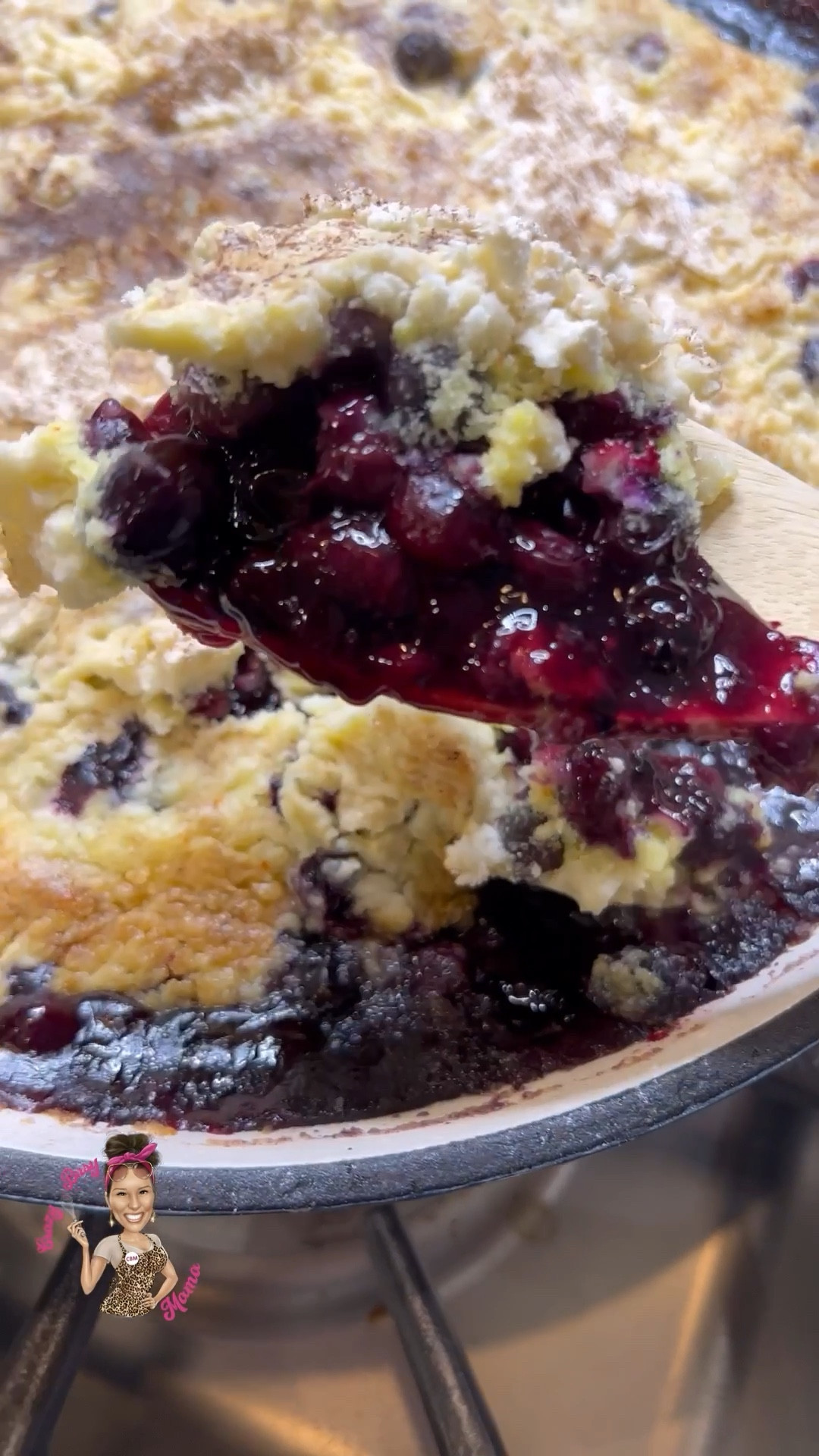 Easy Blueberry Cobbler made in this easy enamel cast iron skillet makes for the perfect dessert!  🫐 

#LTKVideo #LTKhome #LTKfindsunder100