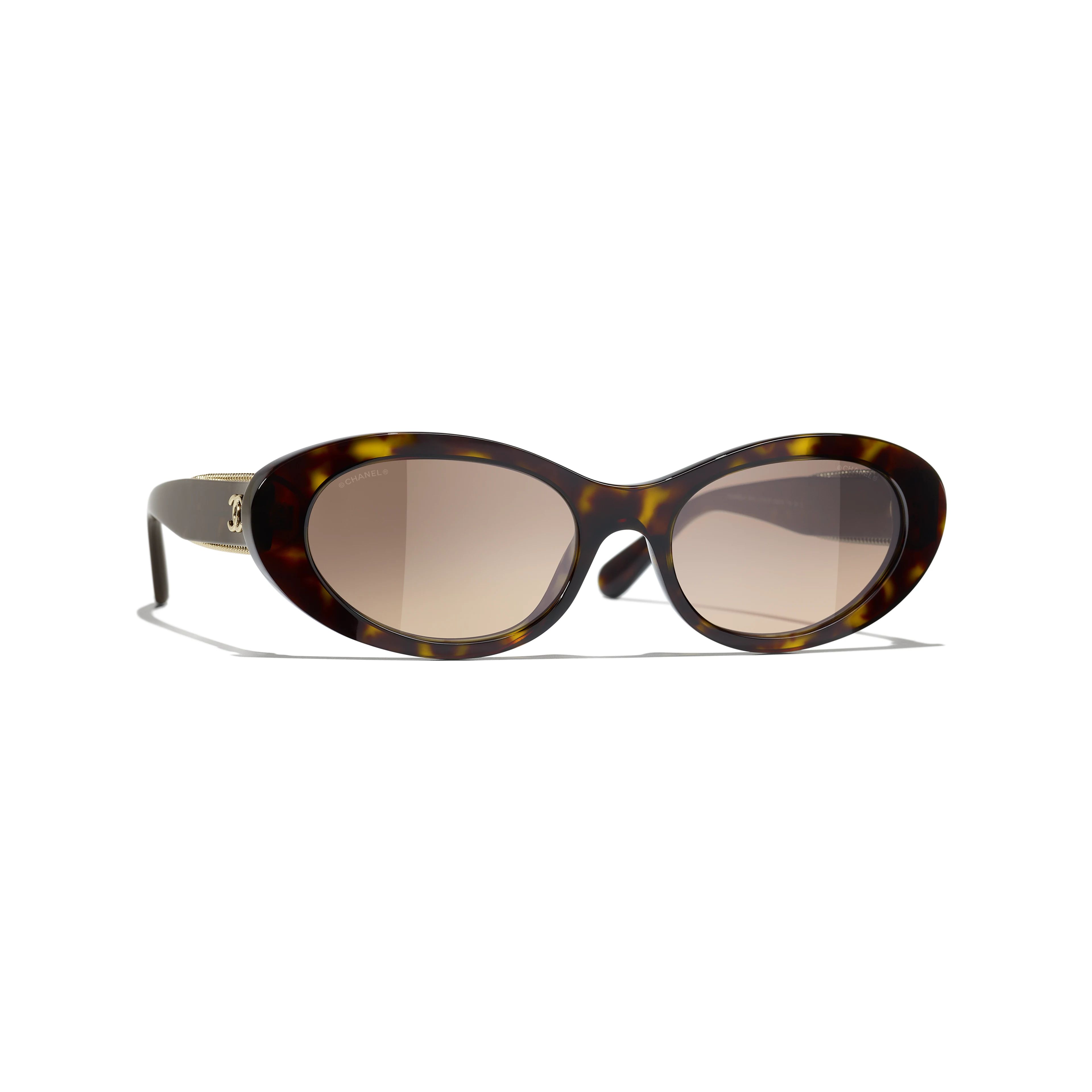 Sunglasses: Oval Sunglasses, acetate — Fashion | CHANEL | Chanel, Inc. (US)