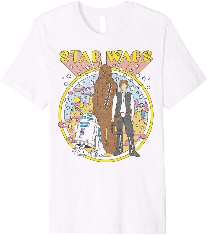 Star Wars Vintage Psych Rebels Disney+ Premium T-Shirt | Amazon (US)