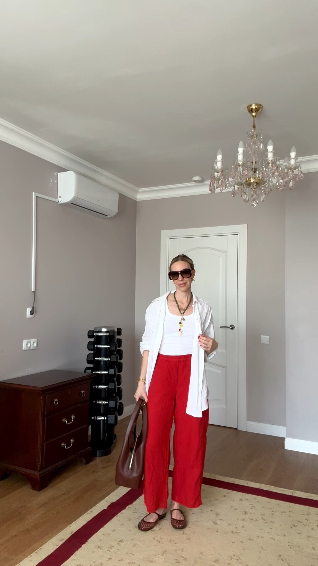 Summer vacation outfit, linen barrel pants, seashell necklace, jelly shoes, tomato red linen pants, beach vacation

#LTKgrwm #LTKSeasonal #LTKTravel