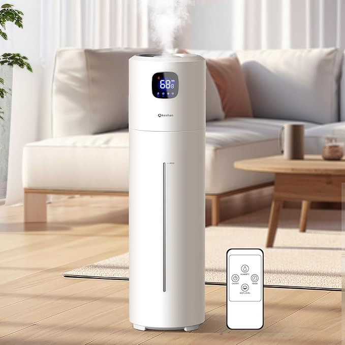 Large Humidifiers for Bedroom, 9L/2.5Gal Ultrasonic Cool Mist, Easy Clean with 350ML/H Large Mist... | Amazon (US)