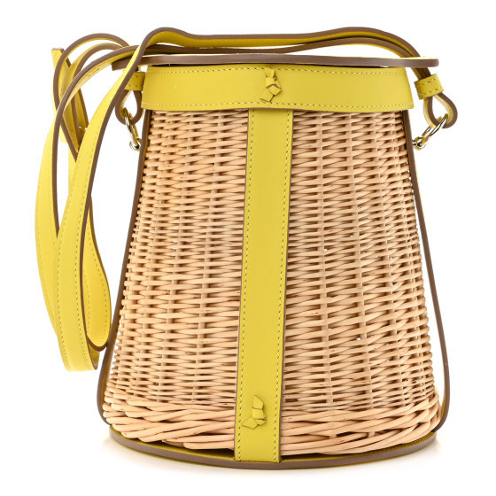 Swift Wicker Sac Farming Picnic Bag Lime Naturel | FASHIONPHILE (US)