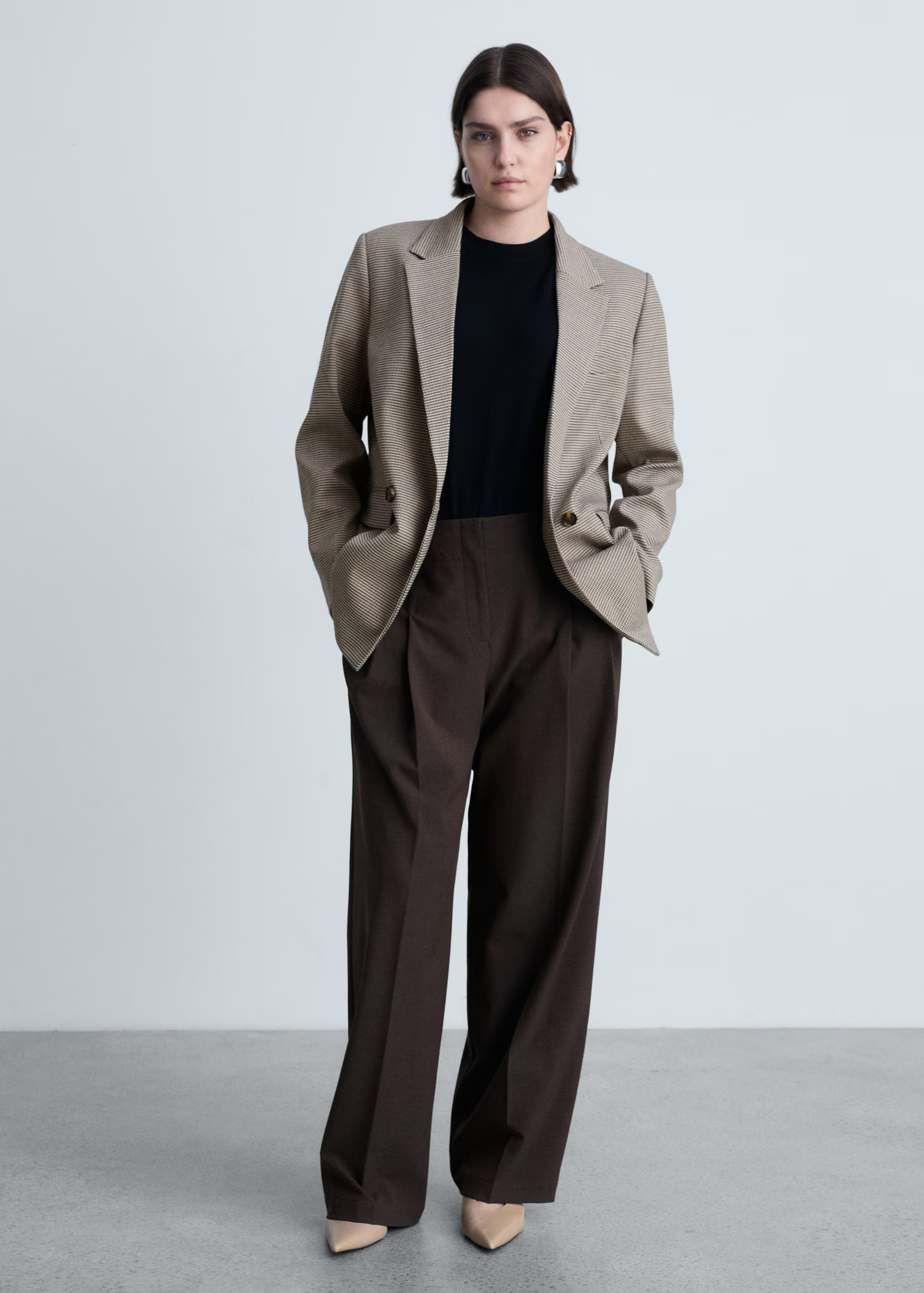 Double-breasted jacket - Women | MANGO United Kingdom | MANGO (UK)