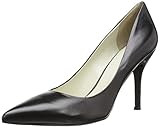 Nine West Women's Flax Pointed Toe Dress Pump, Black Leather, 7.5 | Amazon (US)