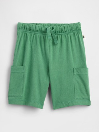 babyGap Pull-On Jersey Cargo Shorts | Gap Factory