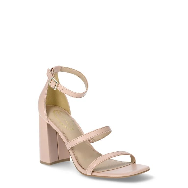 Scoop Women's Strappy Block Heel with Adjustable Strap | Walmart (US)