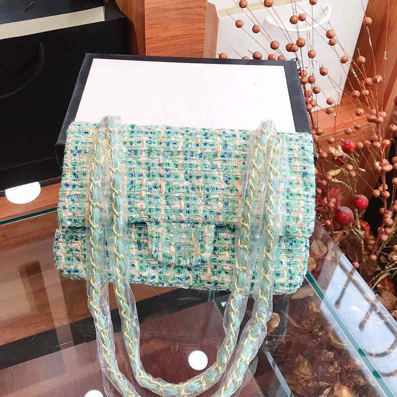 2021 Early Fall Winter Tweed Bags Classic Double Flap Chains Crossbody Shoulder Large Capacity Tw... | DHGate