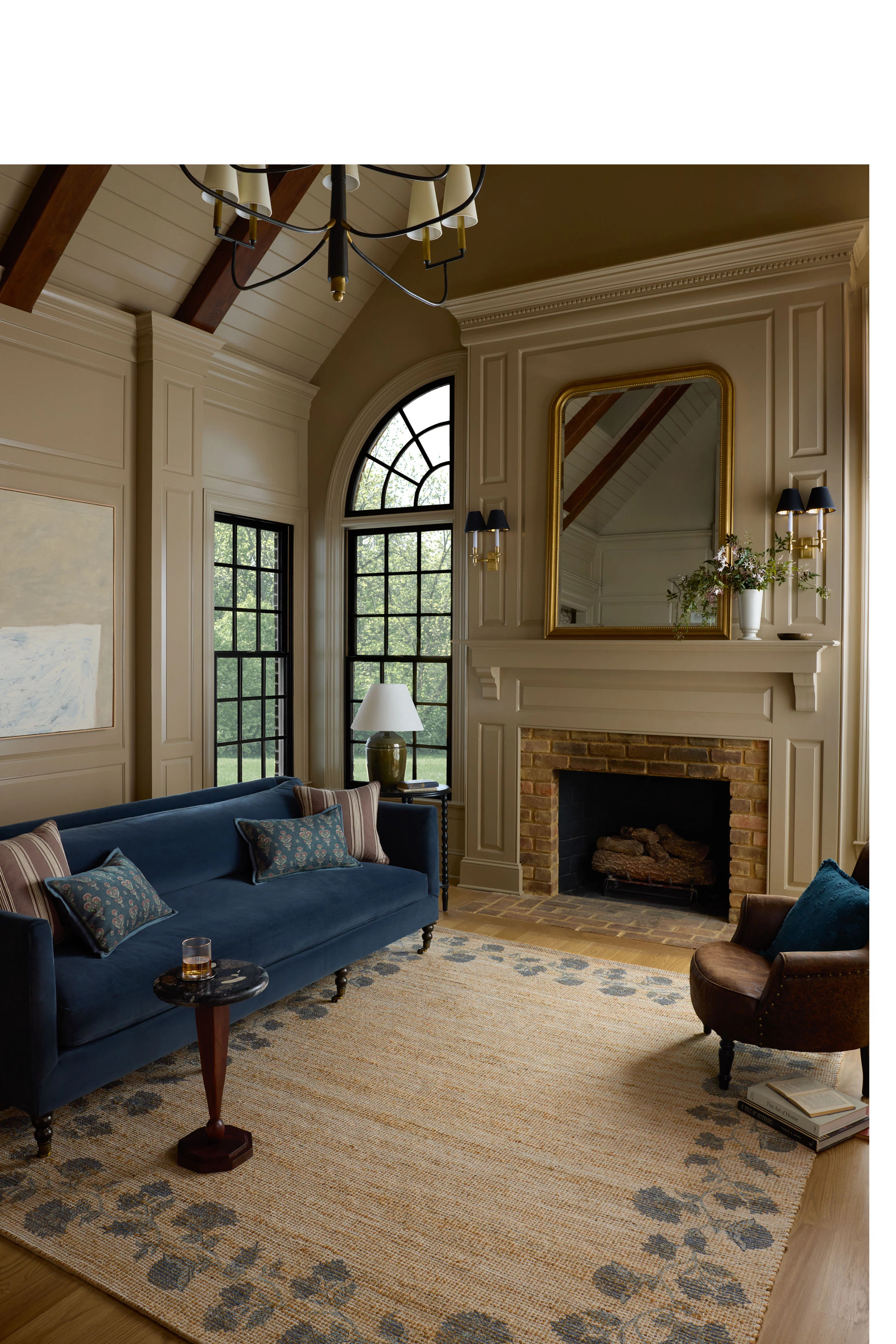 Chris Loves Julia x Loloi Rue Natural / Denim Area Rug | Wayfair | Wayfair North America