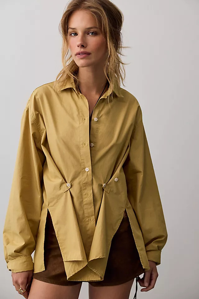 We The Free Many Ways Solid Button Down | Free People (Global - UK&FR Excluded)