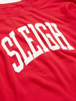 SoComfy Oversized Graphic Raglan Sweatshirt | Old Navy (US)