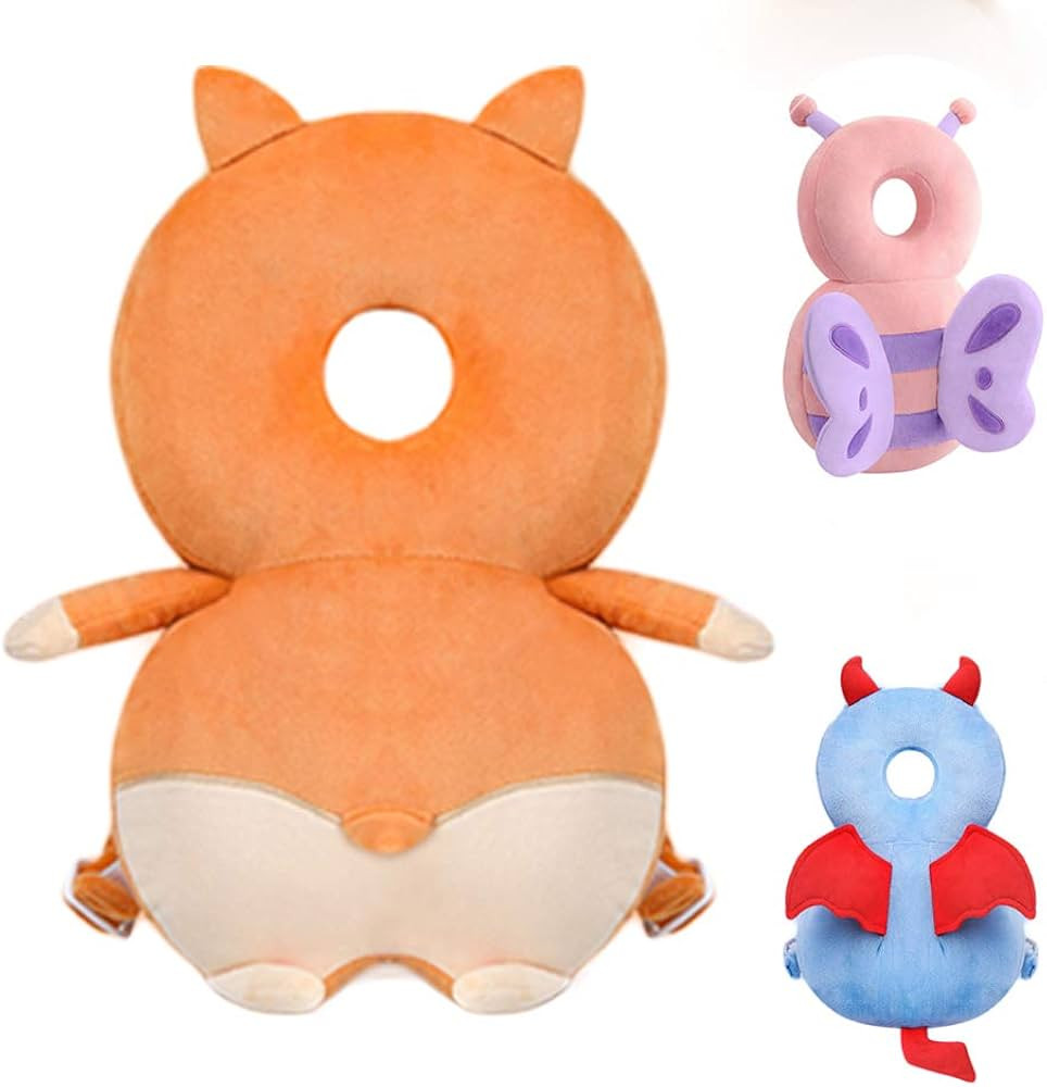 Toddler Baby Head Protection Cushion Backpack Wear,Orange Cogri | Amazon (US)