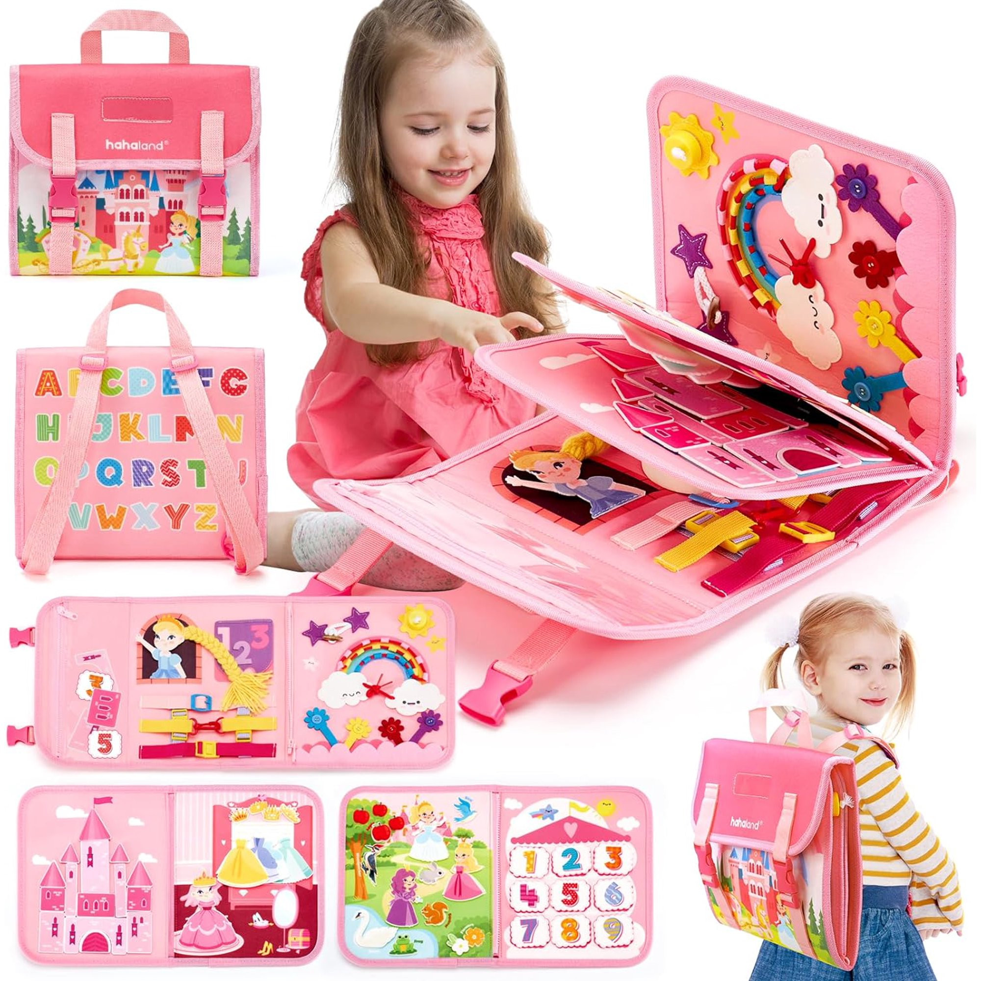 Montessori Toys for Ages 2-4, Busy Board 1-4 Year Old Girl Birthday Gift 17 in 1 Preschool Learni... | Walmart (US)