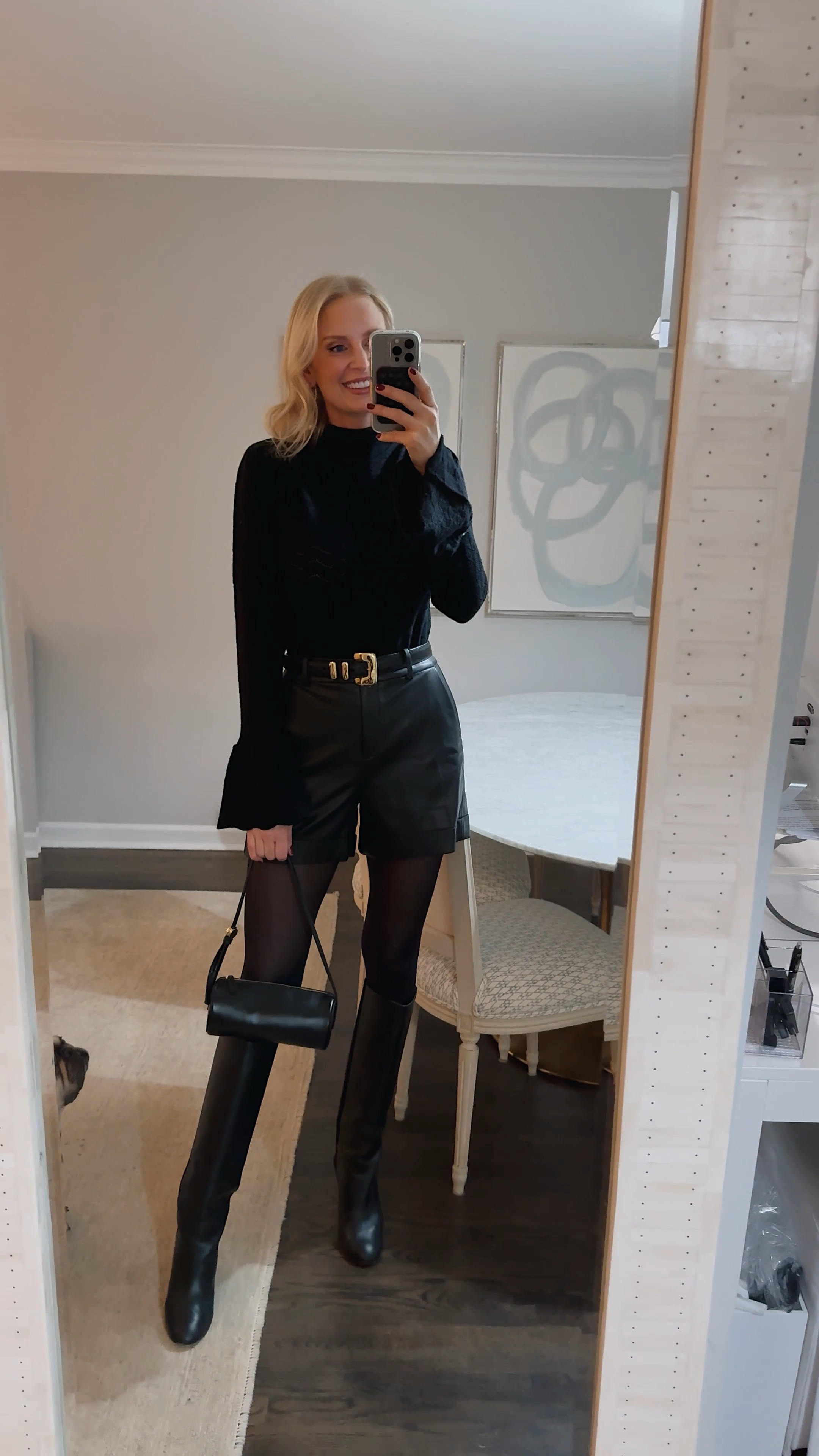 Tonight’s look! Sweater and boots are old 🖤

#LTKStyleTip #LTKItBag