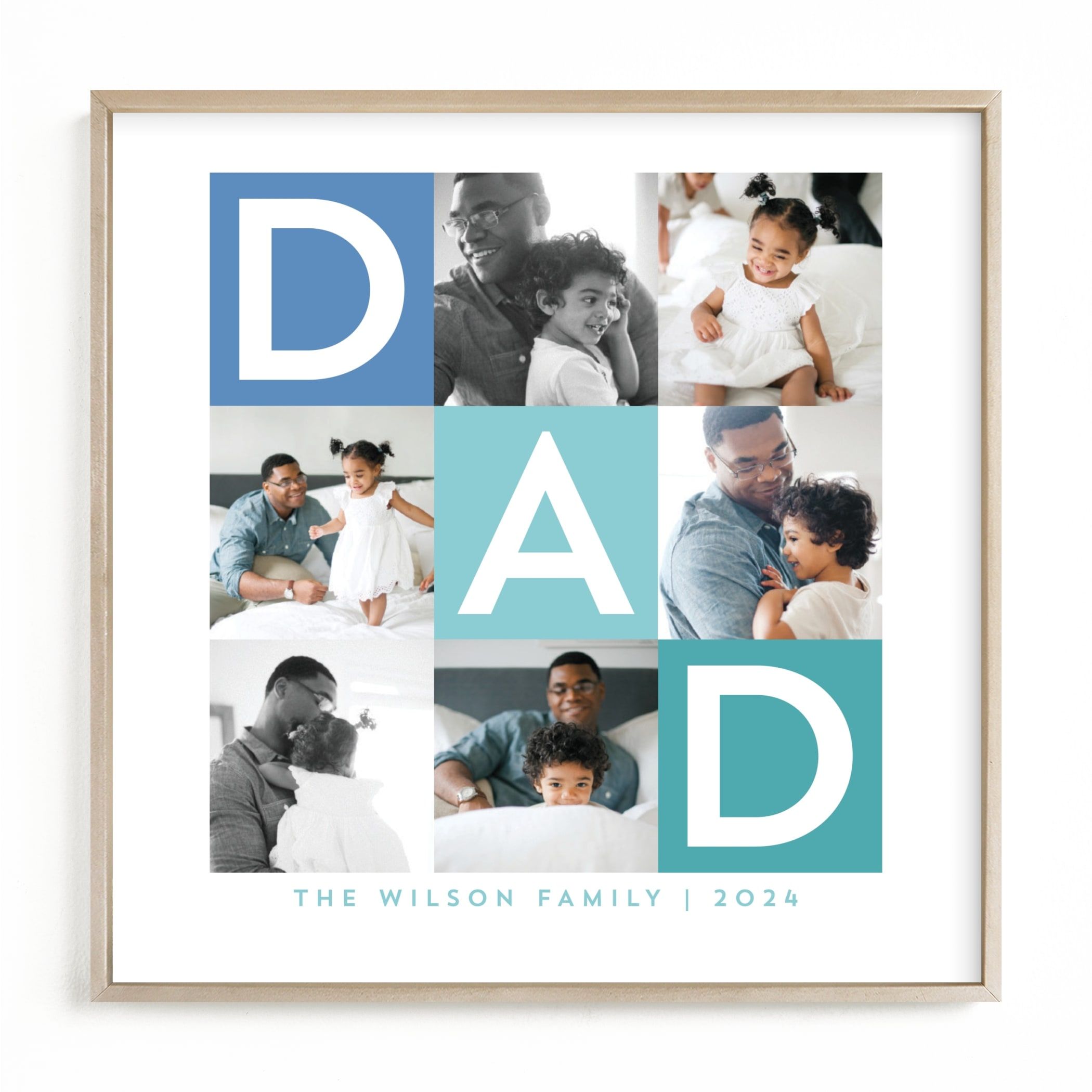 "Best Dad Ever Boxes" - Custom Photo Art Print by Alethea and Ruth. | Minted