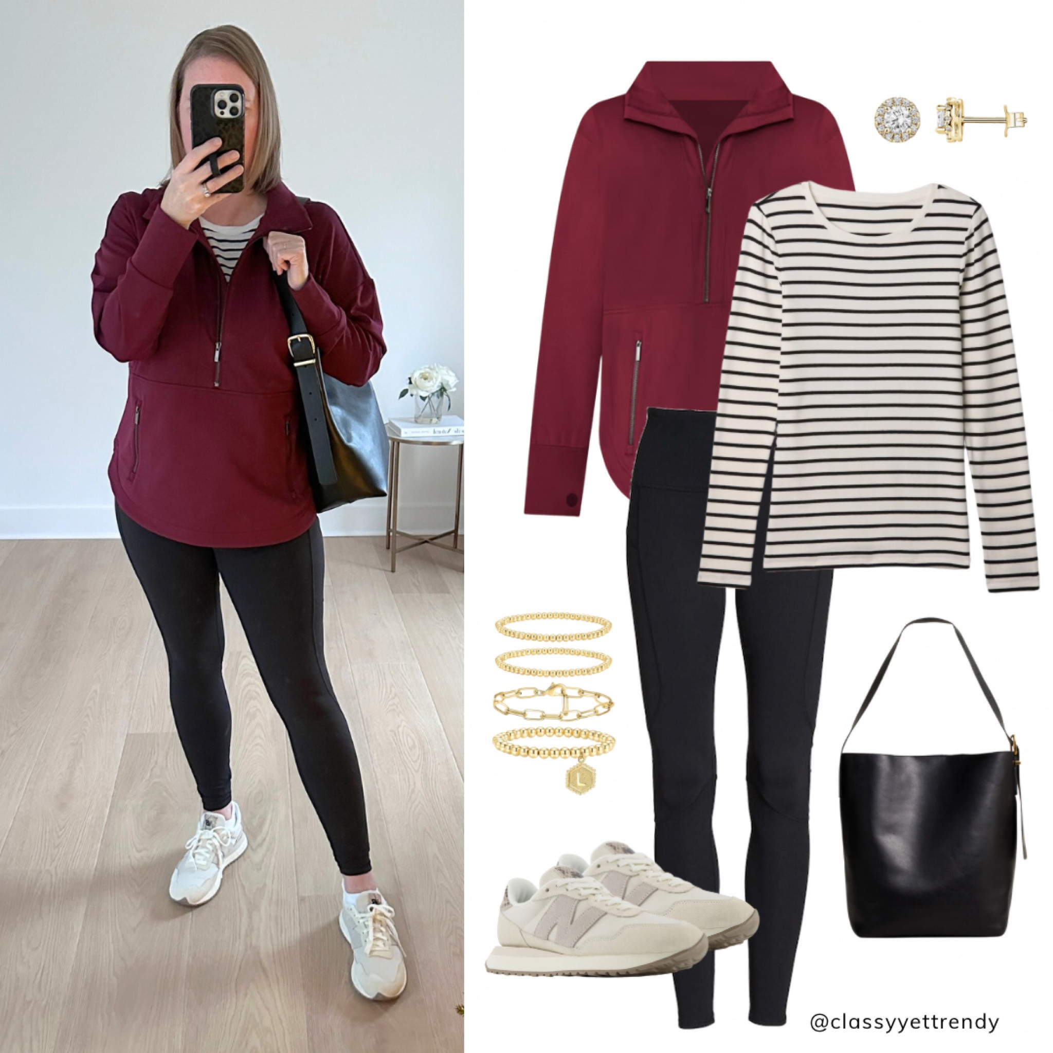 Outfit of the day: comfy athleisure from my winter capsule wardrobe ♥️ What outfit are you wearing today?



Zip Pullover, stripe tee, black leggings, New Balance sneakers, Bombas ankle socks, black tote bag

#capsulewardrobe #casualstyle #readytowear  #easyoutfit  #effortlessstyle  #neutralstyle #neutralaboutit  #amazonfashion #amazonfinds #founditonamazon #minimalstyle #affordablestyle #affordablefashion #inspocafe #wardrobeessentials #closetgoals #over40style #styleover40 #midsizefashion #ltkmidsize #midsize #size12 #size12outfits #size12style #ltkmidsize #bloatfriendlyfashion #comfystyle #comfyoutfit #outfitinspo #amazon #amazonstyle

#LTKActive #LTKMidsize #LTKOver40