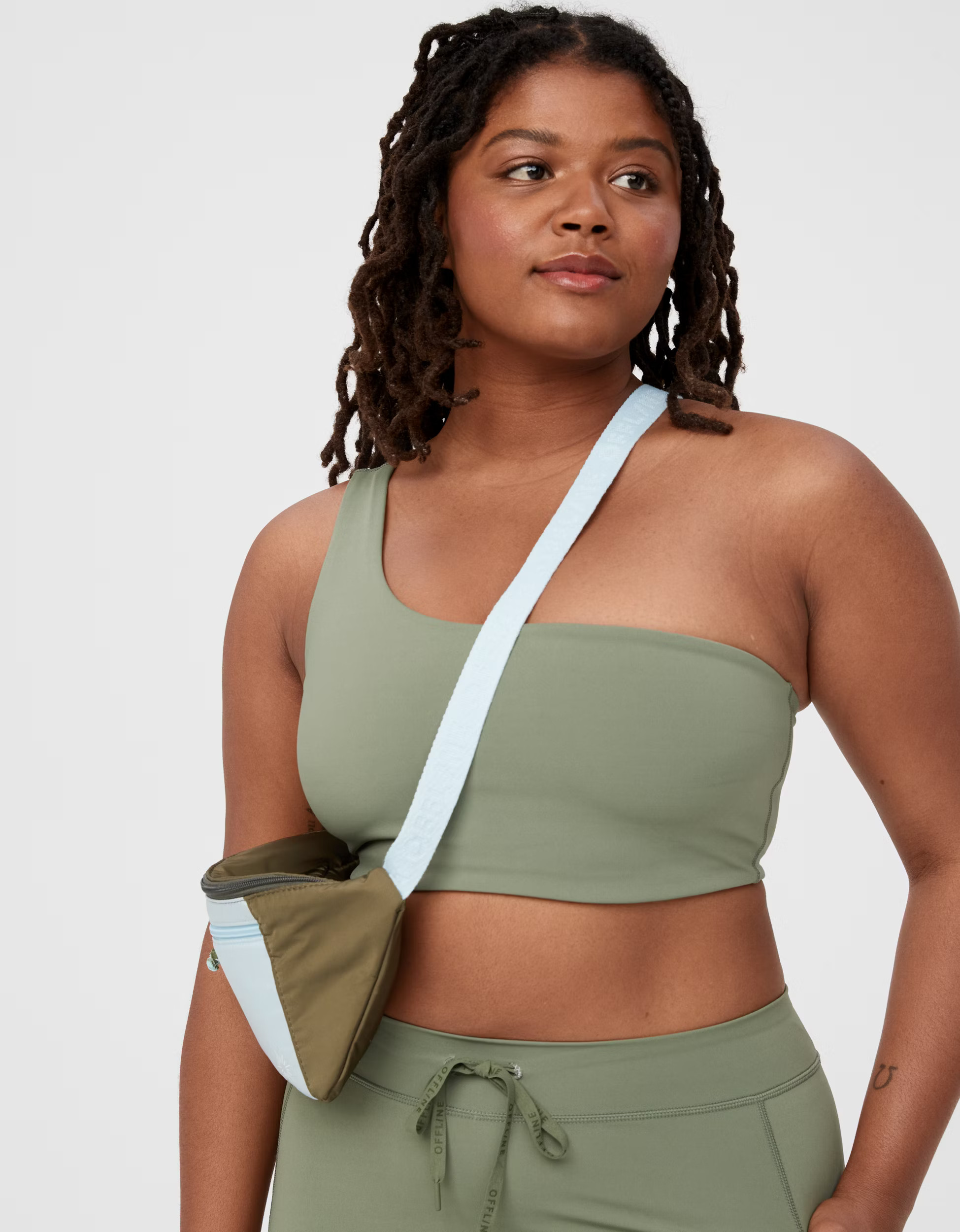 OFFLINE By Aerie Goals One Shoulder Sports Bra | American Eagle Outfitters (US & CA)