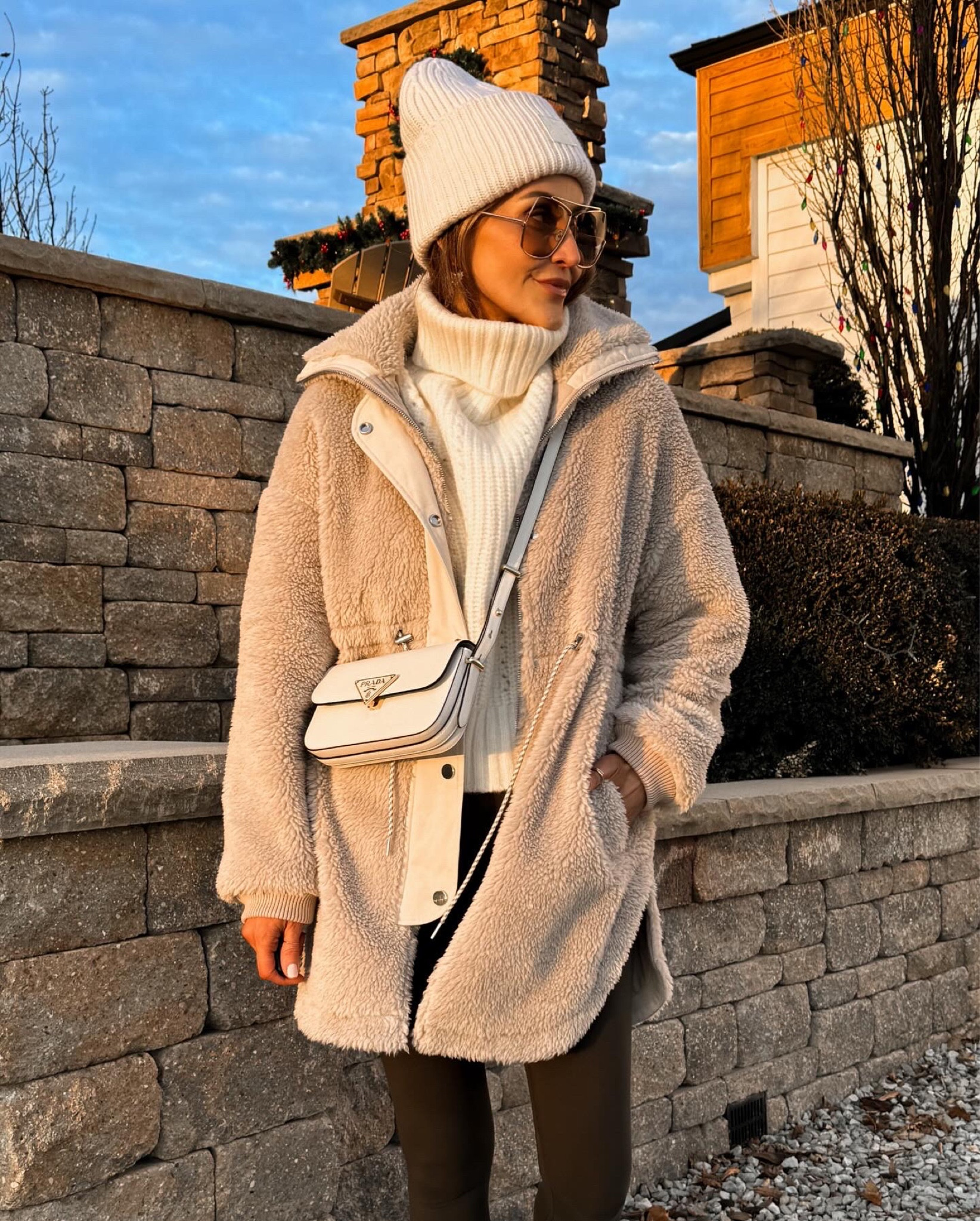 Layered outfit
Turtleneck sweater is the best, chunky and warm but fits under a slouchy oversized jacket like this cute Sherpa. Both size XS
Winter outfit idea 

#LTKfindsunder100 #LTKstyletip #LTKSeasonal