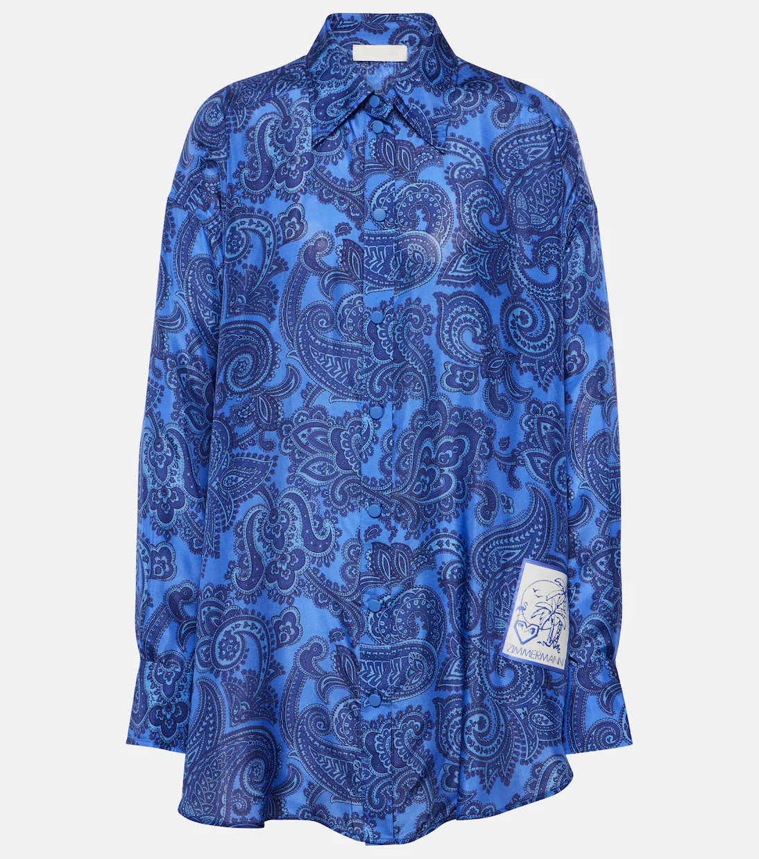 Ottie paisley silk habotai shirt | Mytheresa (US/CA)