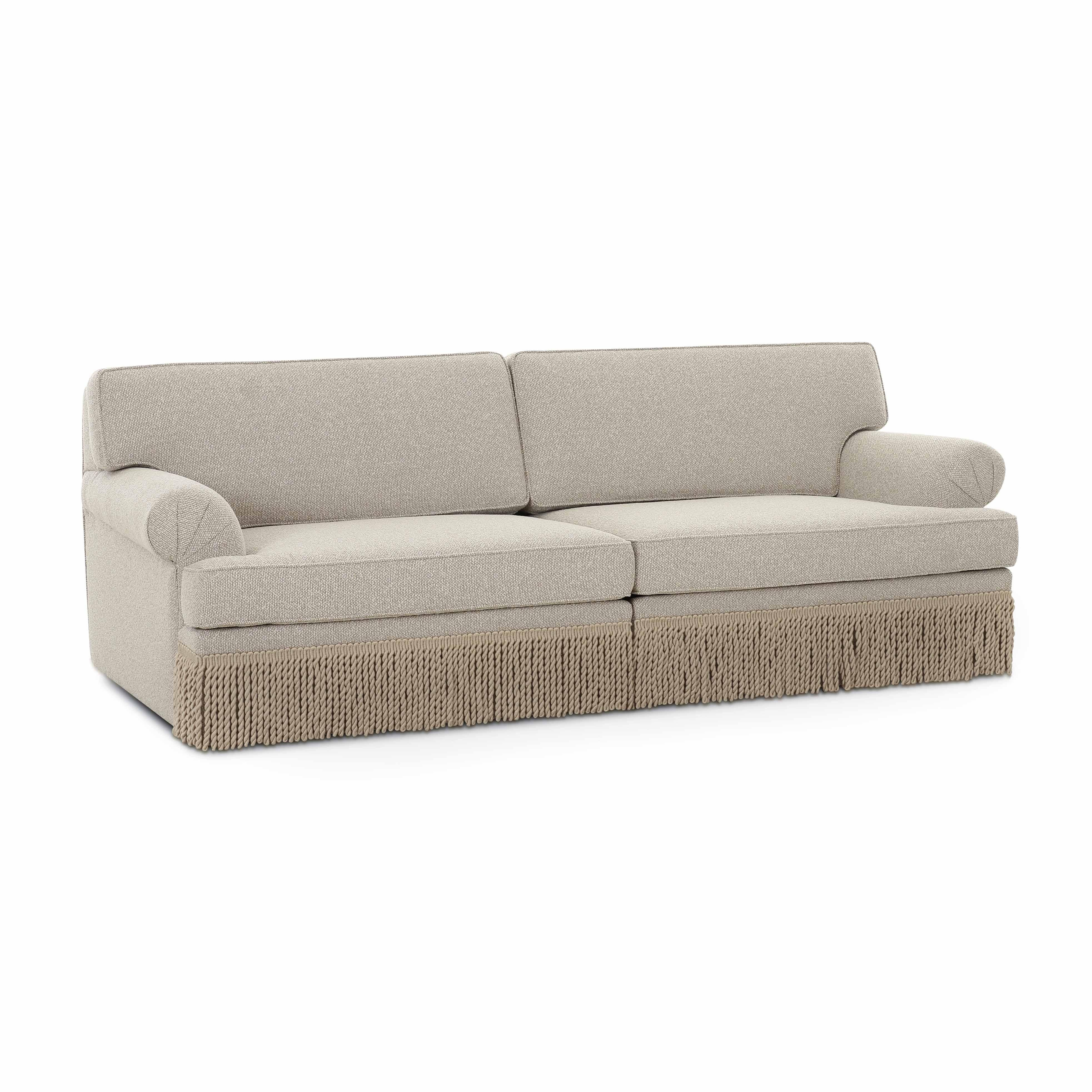 Yvette 92" Warm Grey Performance Boucle Sofa | TOV Furniture