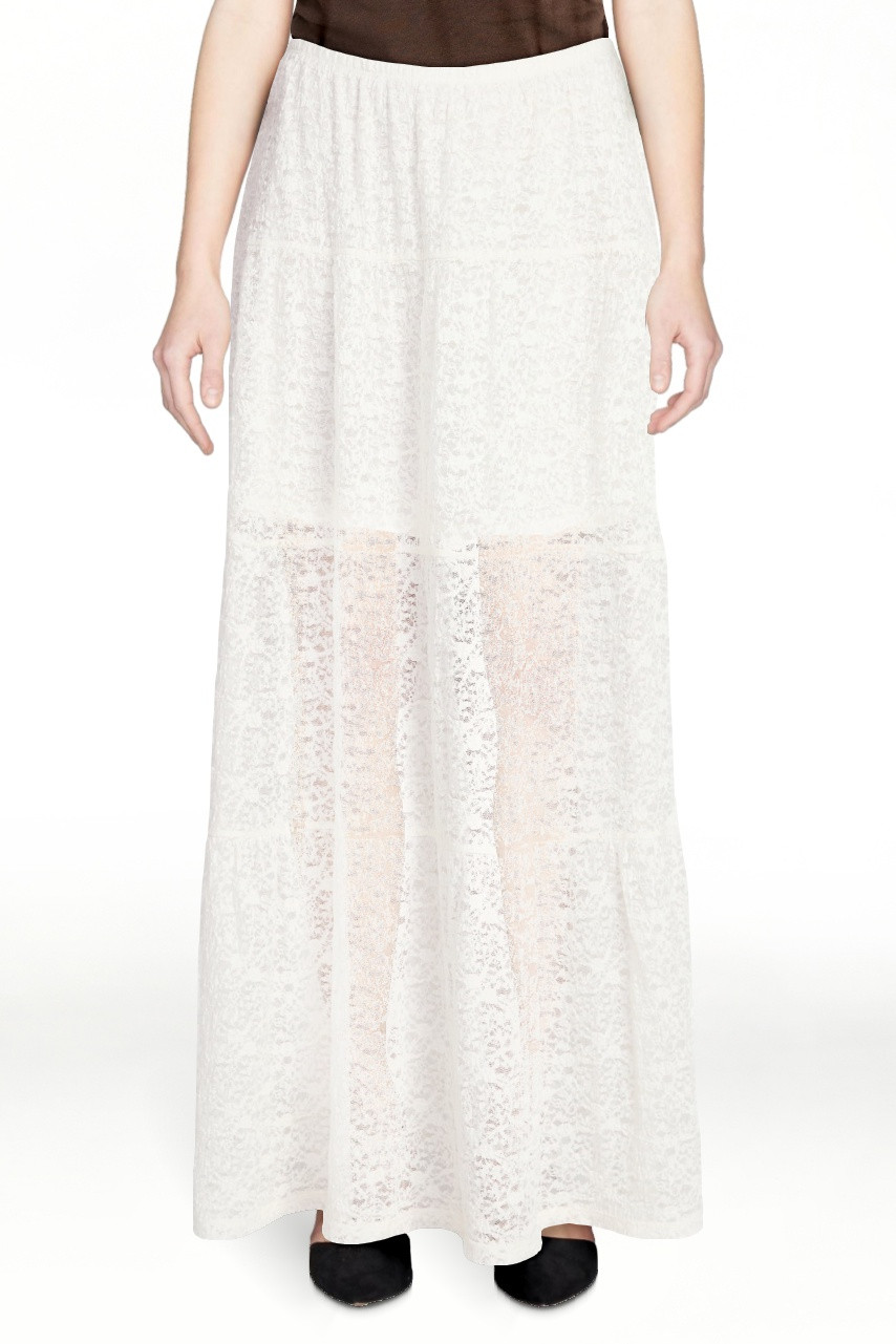 No Boundaries Lace Tiered Maxi Skirt, Women's XXS-XXL | Walmart (US)