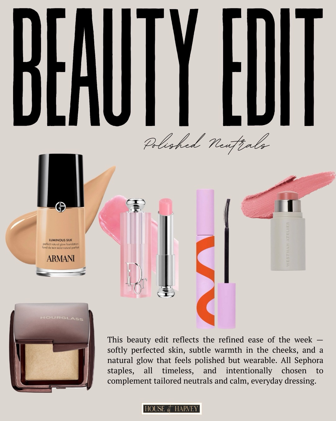 BEAUTY EDIT—I found some amazing beauty products at Sephora for a polished neutral look! All of these picks are some of my faves for an easy flawless application. I have a foundation, powder, mascara, cream blush and lipstick that I use all the time. All linked ⬆️

#ltkcreator #ltkfinds #ltkwatchnow #ltkstyletip #sephora #sephorafinds #makeup #beauty #

#LTKgrwm #LTKBeauty #LTKootd