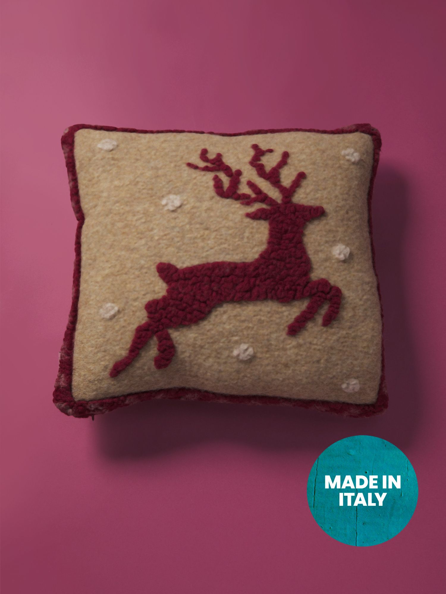 20x20 Deer Motif Pillow | Holiday Decor | HomeGoods | HomeGoods