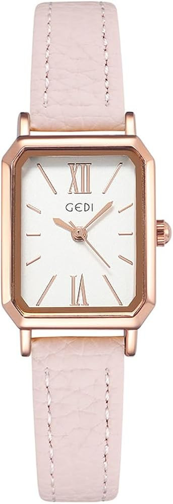 TOOCAT Women Wrist Watch Mini Ultra-Thin Elegant Simple Square Quartz Watches with Leather Strap ... | Amazon (US)