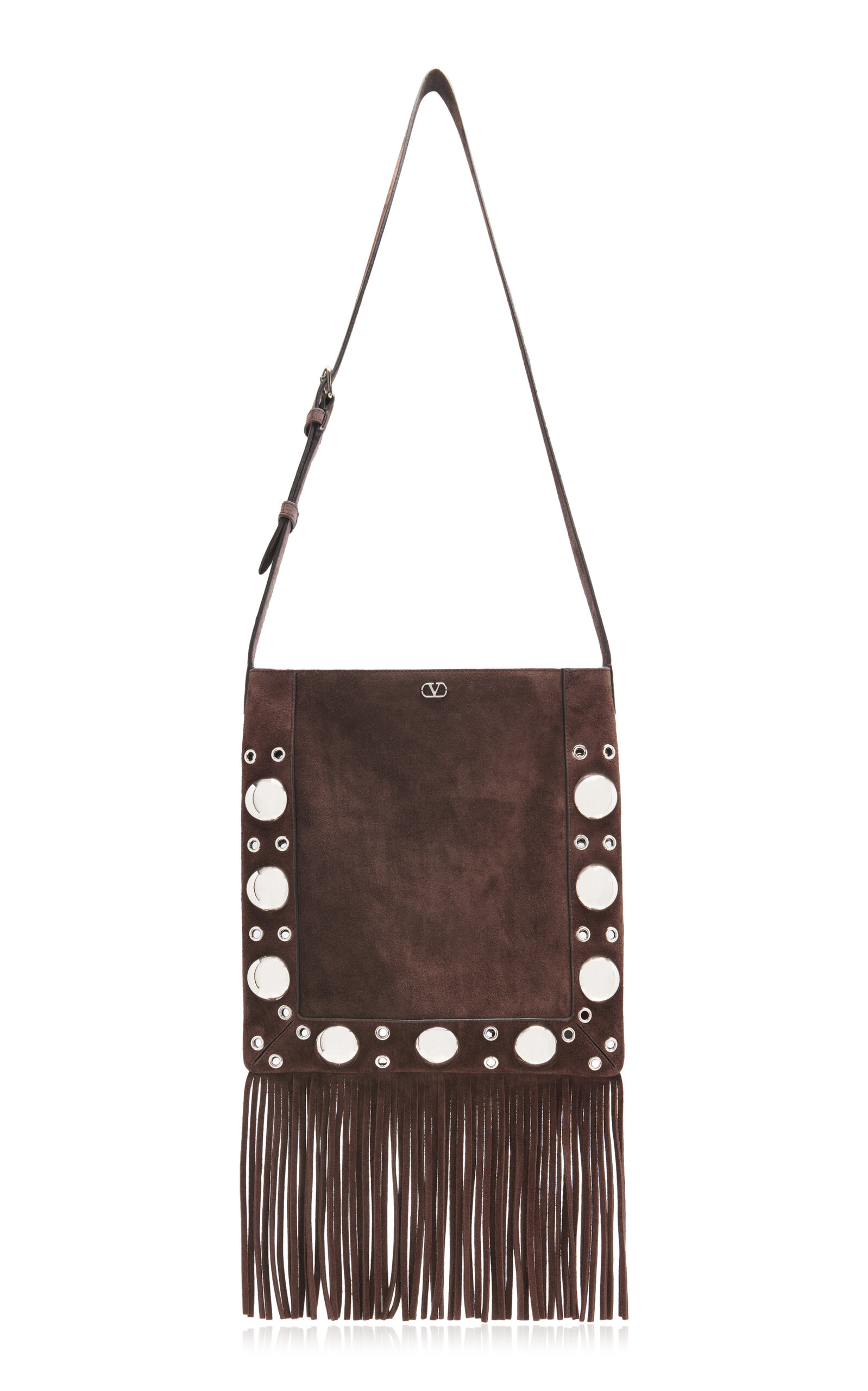 Valentino Garavani Nellcote Studded Suede Crossbody Bag - Moda Operandi | Moda Operandi (Global)