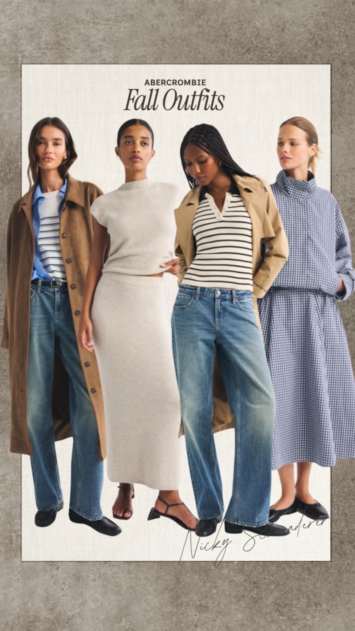 @abercrombie Fall outfits // trending funnel neck jackets and plaid! 

Fall outfits 
Trench coat

#LTKSeasonal #LTKWorkwear #LTKTravel