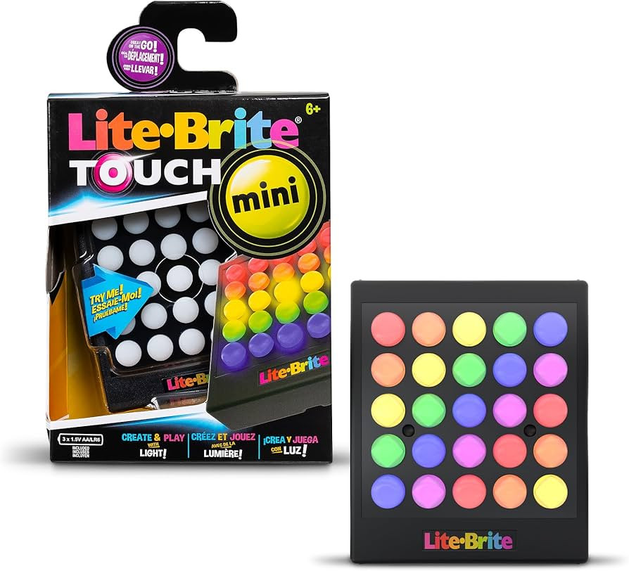 Lite Brite Mini Touch, Create Art with Light, Enhances Creativity, Gift for Girls and Boys Ages 6... | Amazon (US)