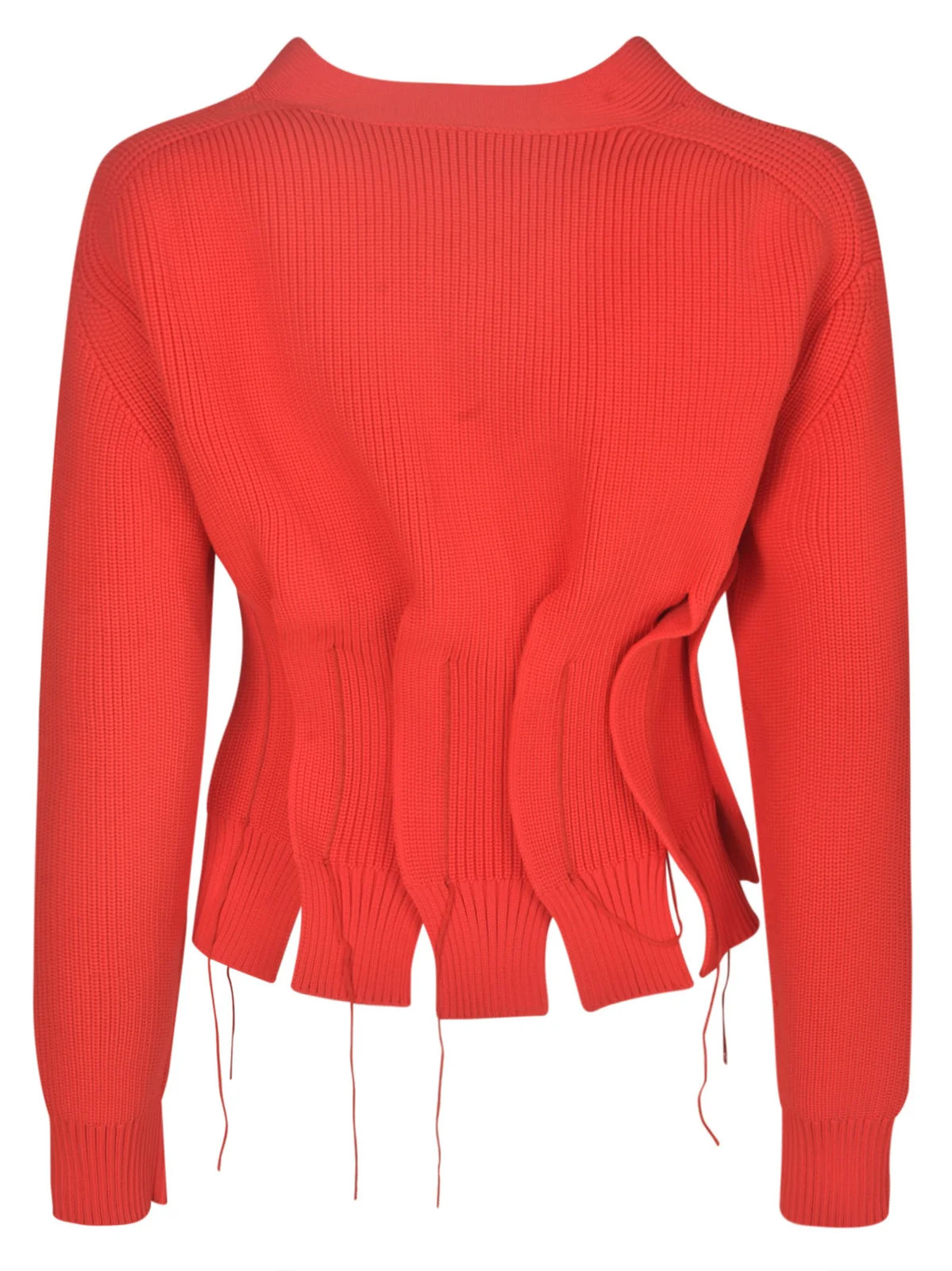 Sacai Pleat-Detailed V-Neck Cardigan | Cettire Global